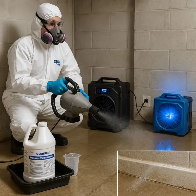 Sanitization and Odor Removal process in Summerfield, NC